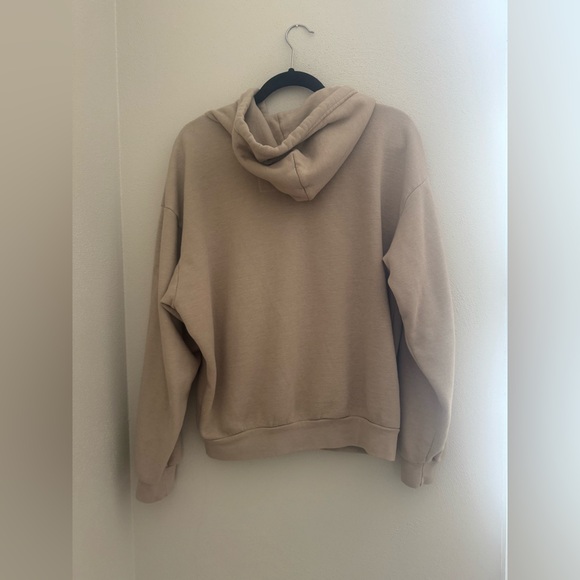 Aviator Nation Tan and White relaxed Zip Up Hoodie - Picture 6 of 6